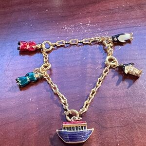 Joan Rivers Noah’s Arc Gold Tone Charm Bracelet
